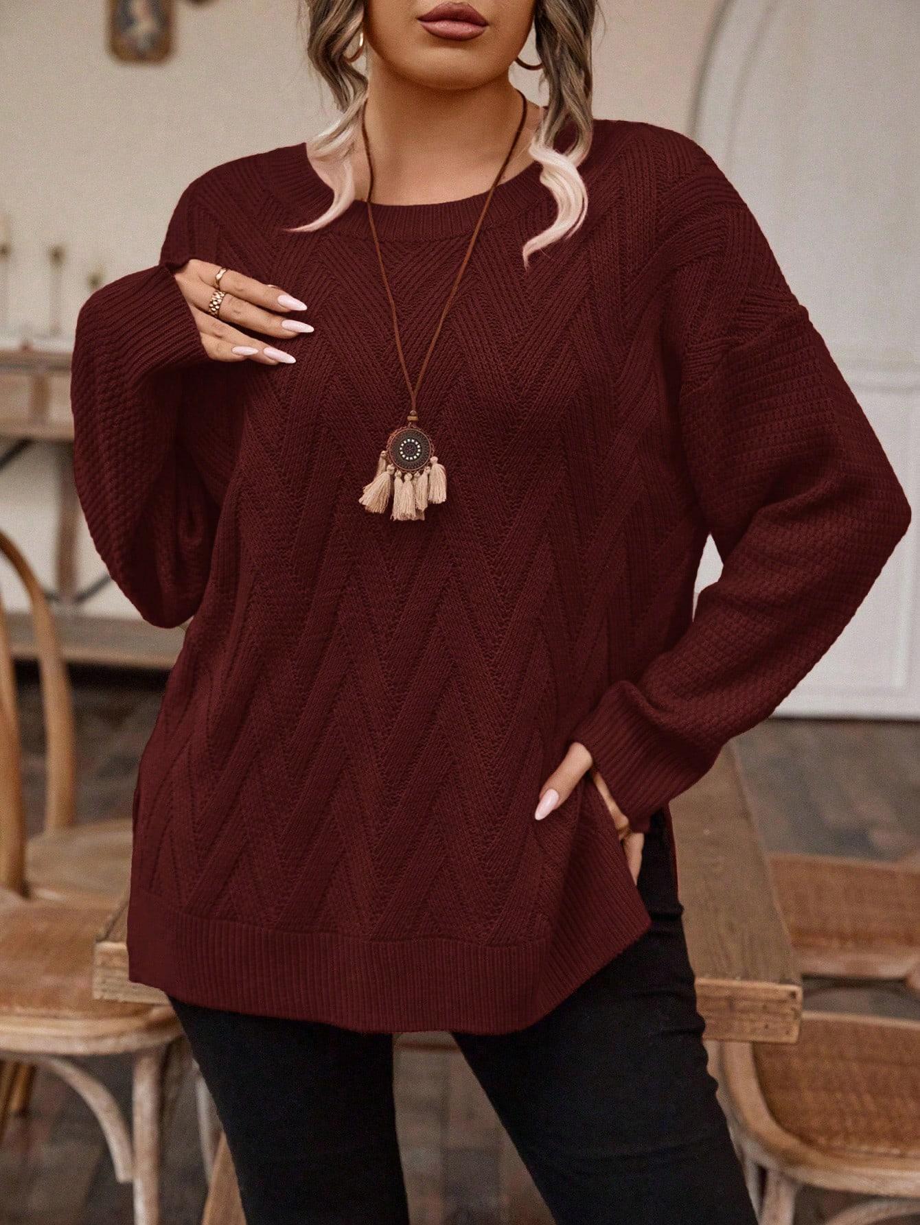 BORDOWY SWETER OVERSIZE