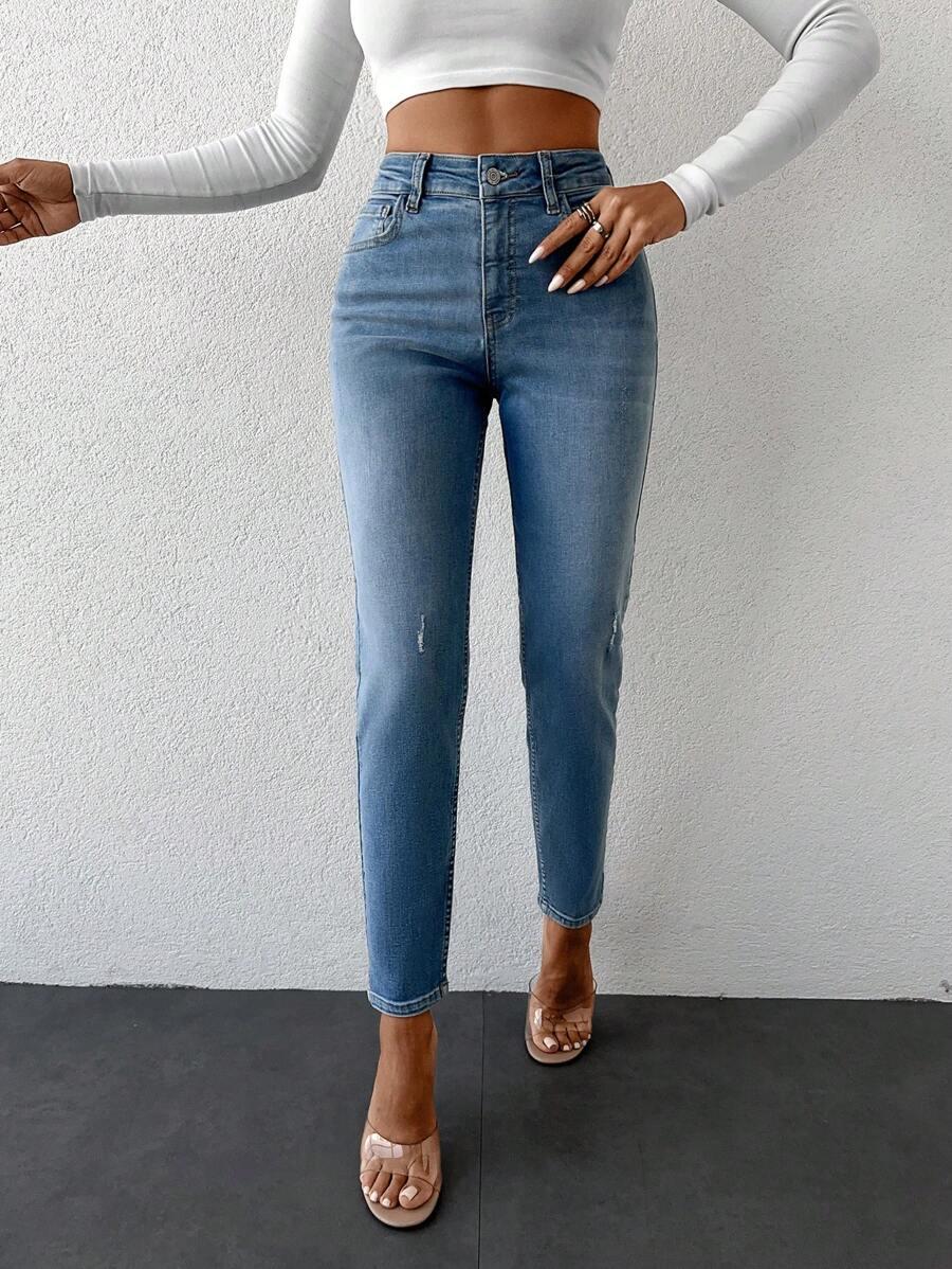 NIEBIESKIE SPODNIE JEANS