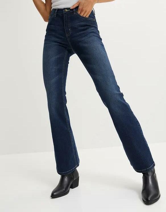 SPODNIE JEANS DZWONY 