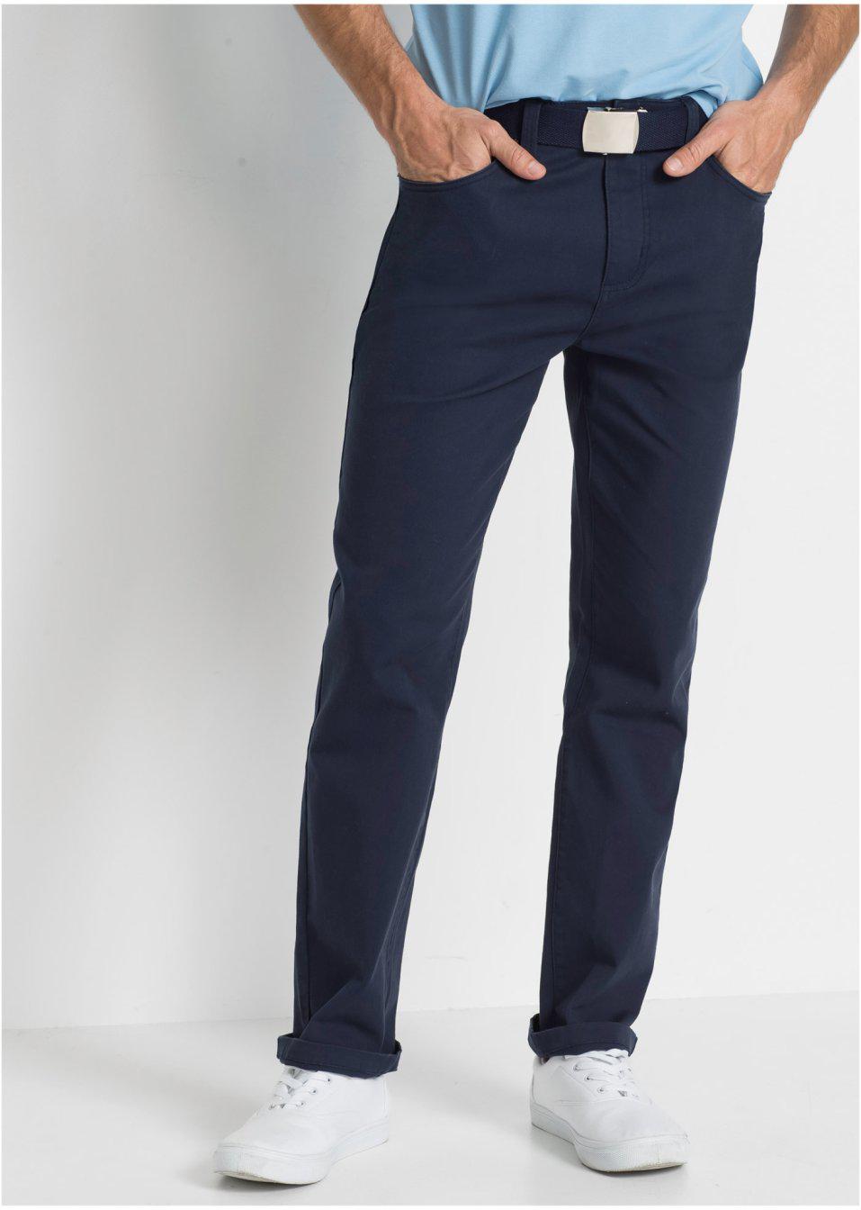 GRANATOWE SPODNIE JEANS