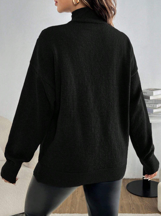 czarny ciążowy sweter
