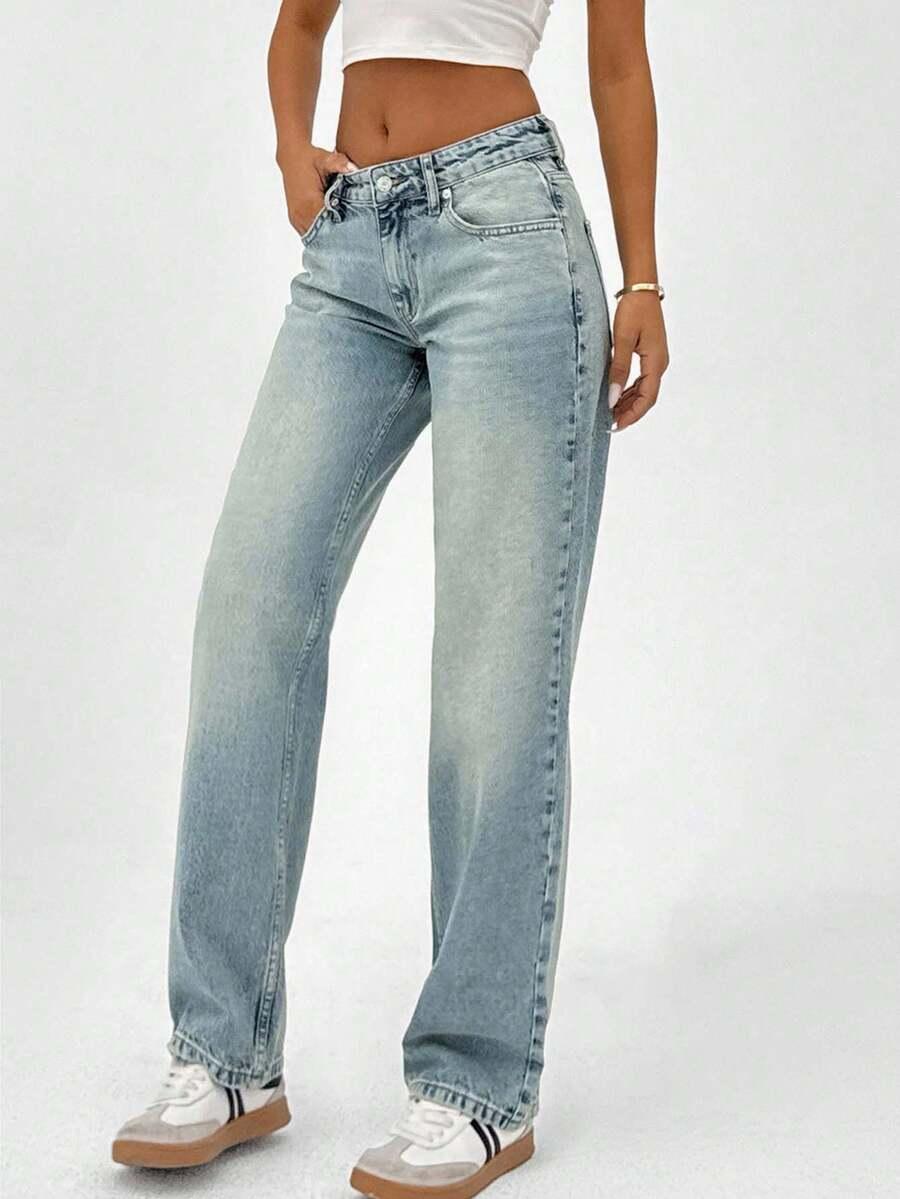 NIEBIESKIE SPODNIE JEANS 