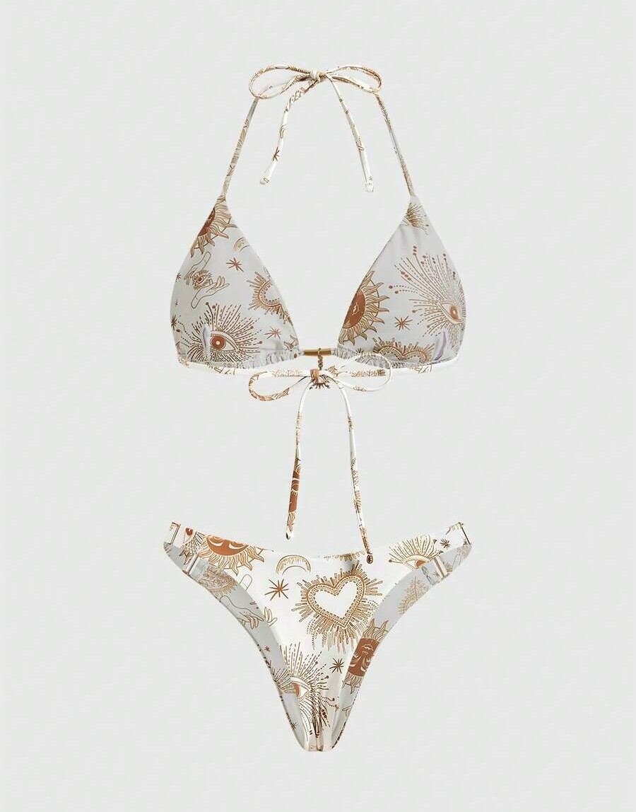 komplet bikini wzór