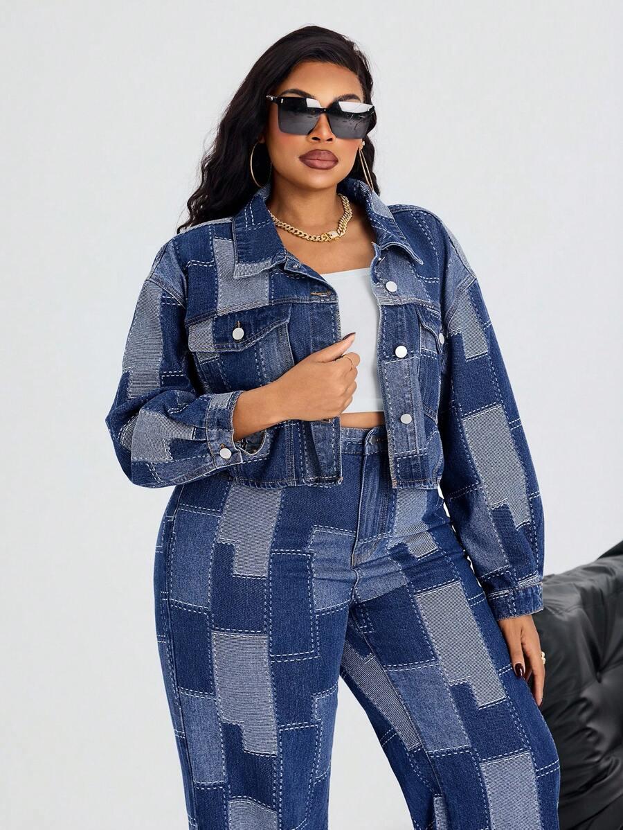 NIEBIESKA KURTKA JEANS 