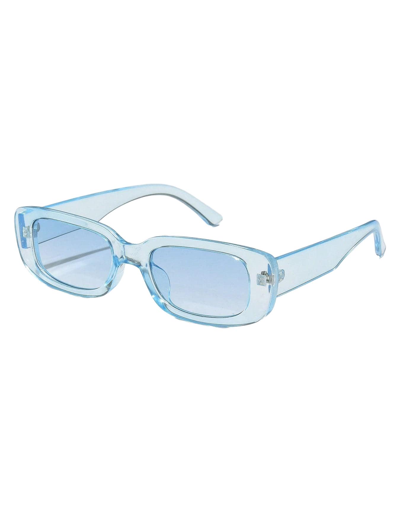 niebieskie okulary przeciwsłoneczne