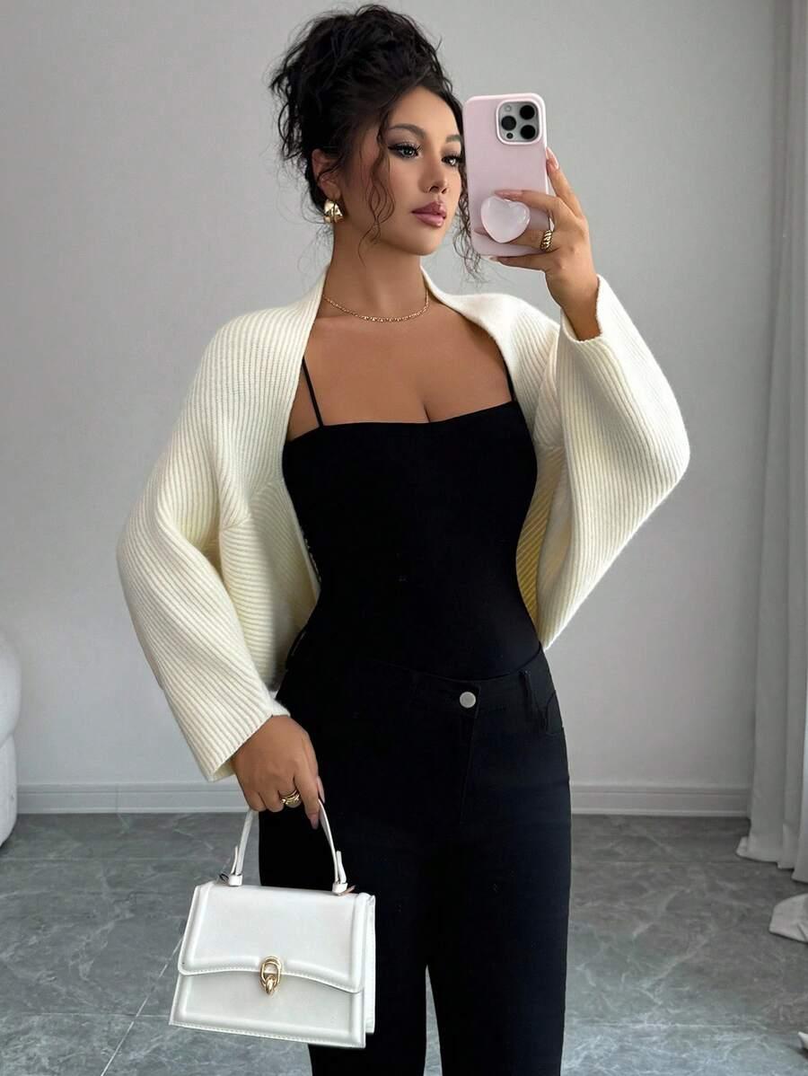 BEŻOWY SWETER CASUAL