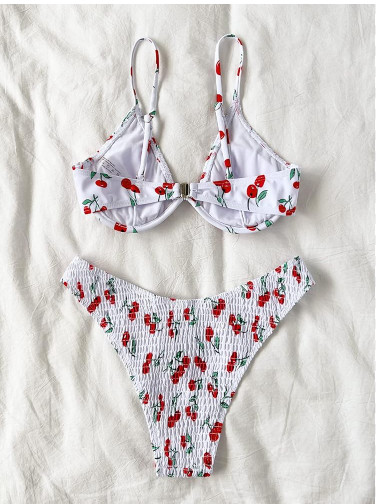 góra OD BIKINI WZÓR WIŚNIE