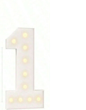 STOJĄCA LAMPKA LITERA 1