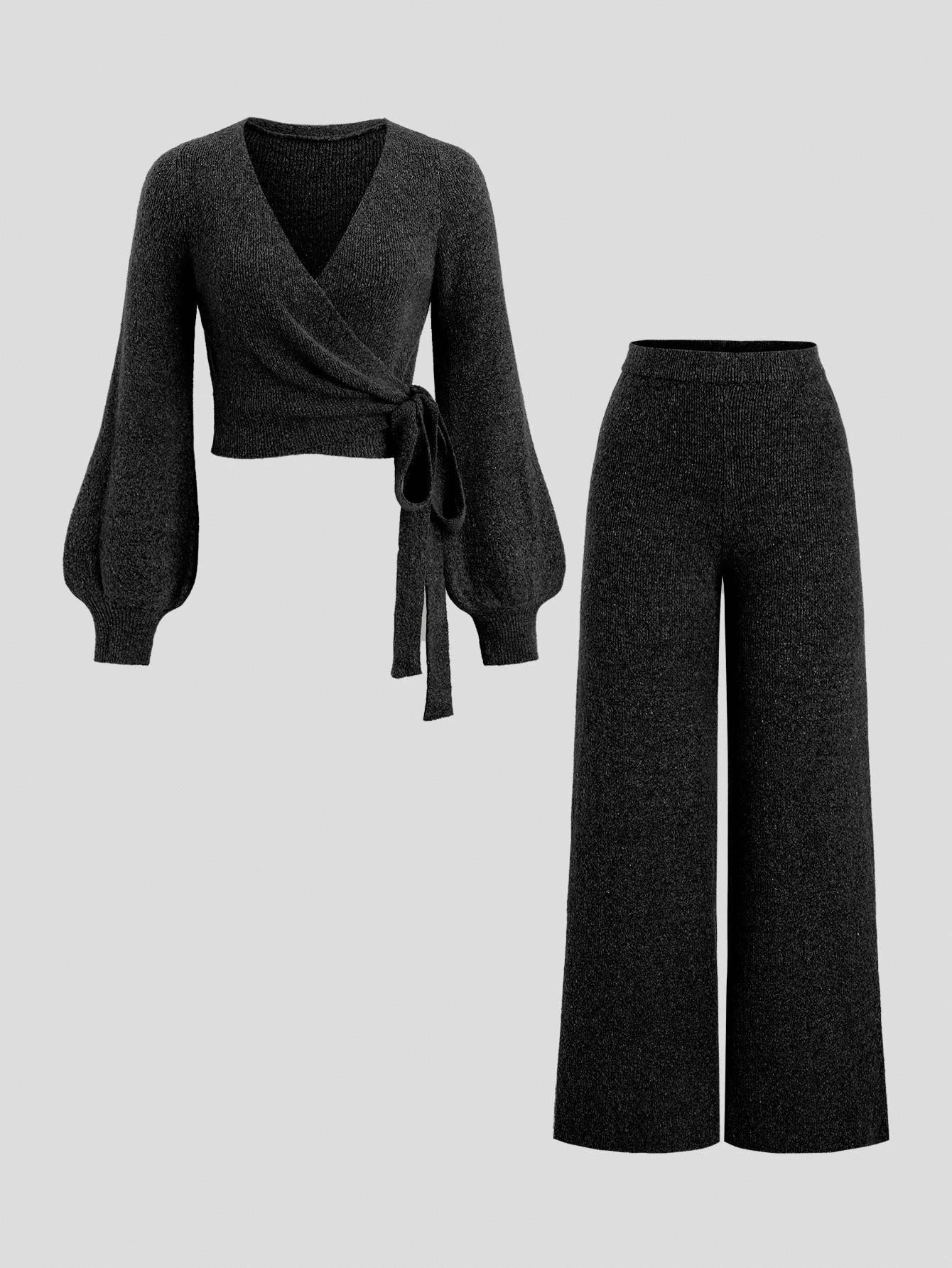 sweter spodnie komplet