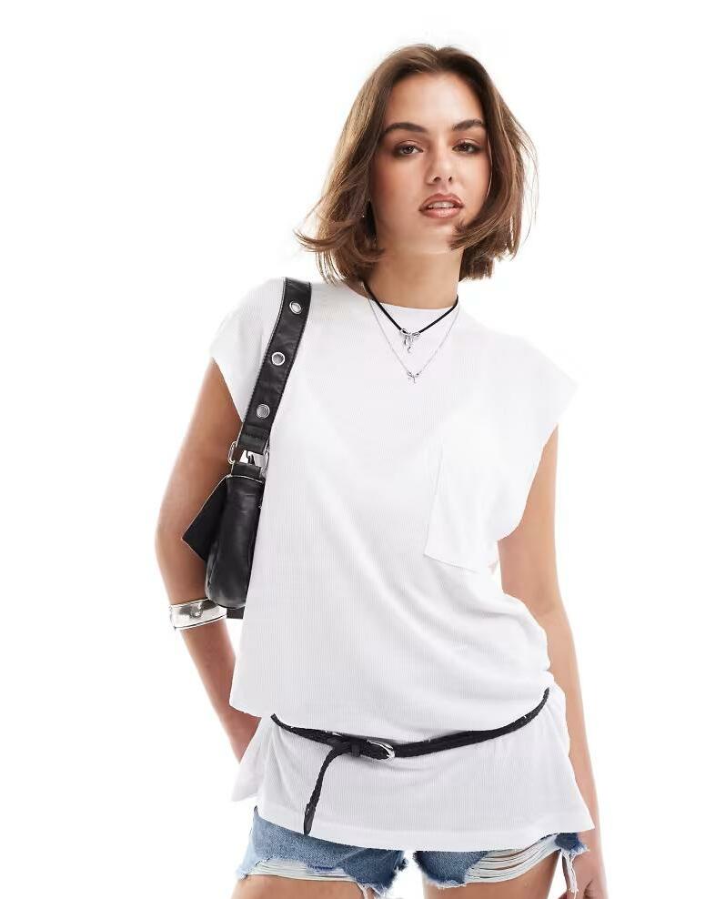 BIAŁY T-SHIRT BASIC