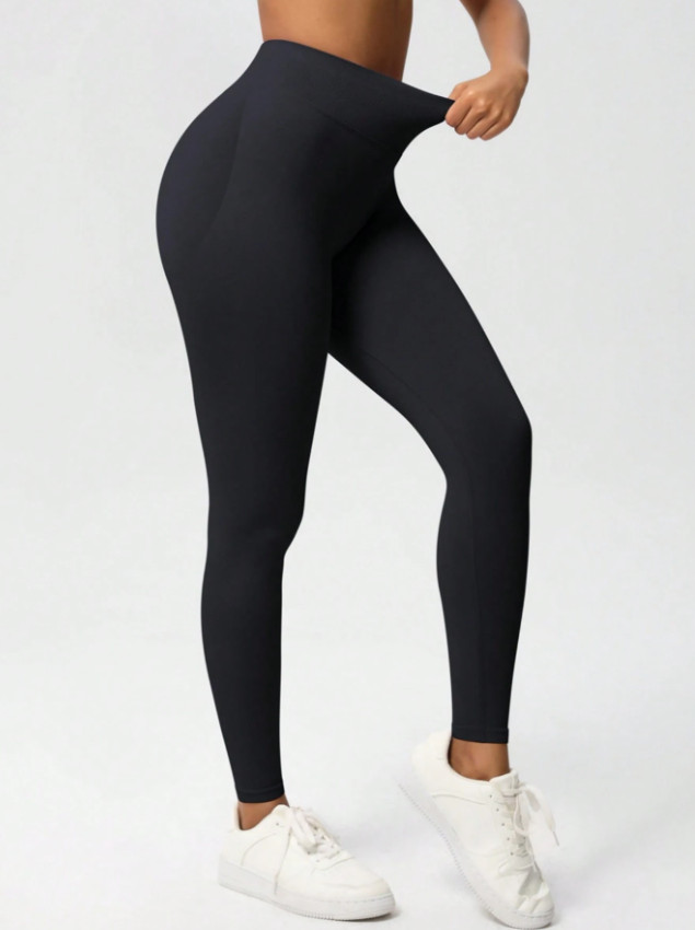 CZARNE SPORTOWE LEGGINSY