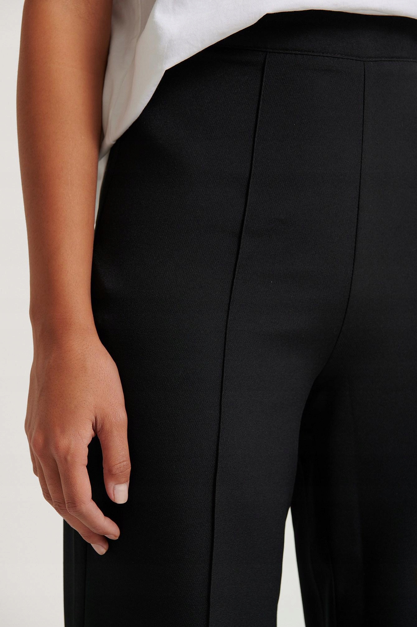 CZARNE ELEGANCKIE SPODNIE