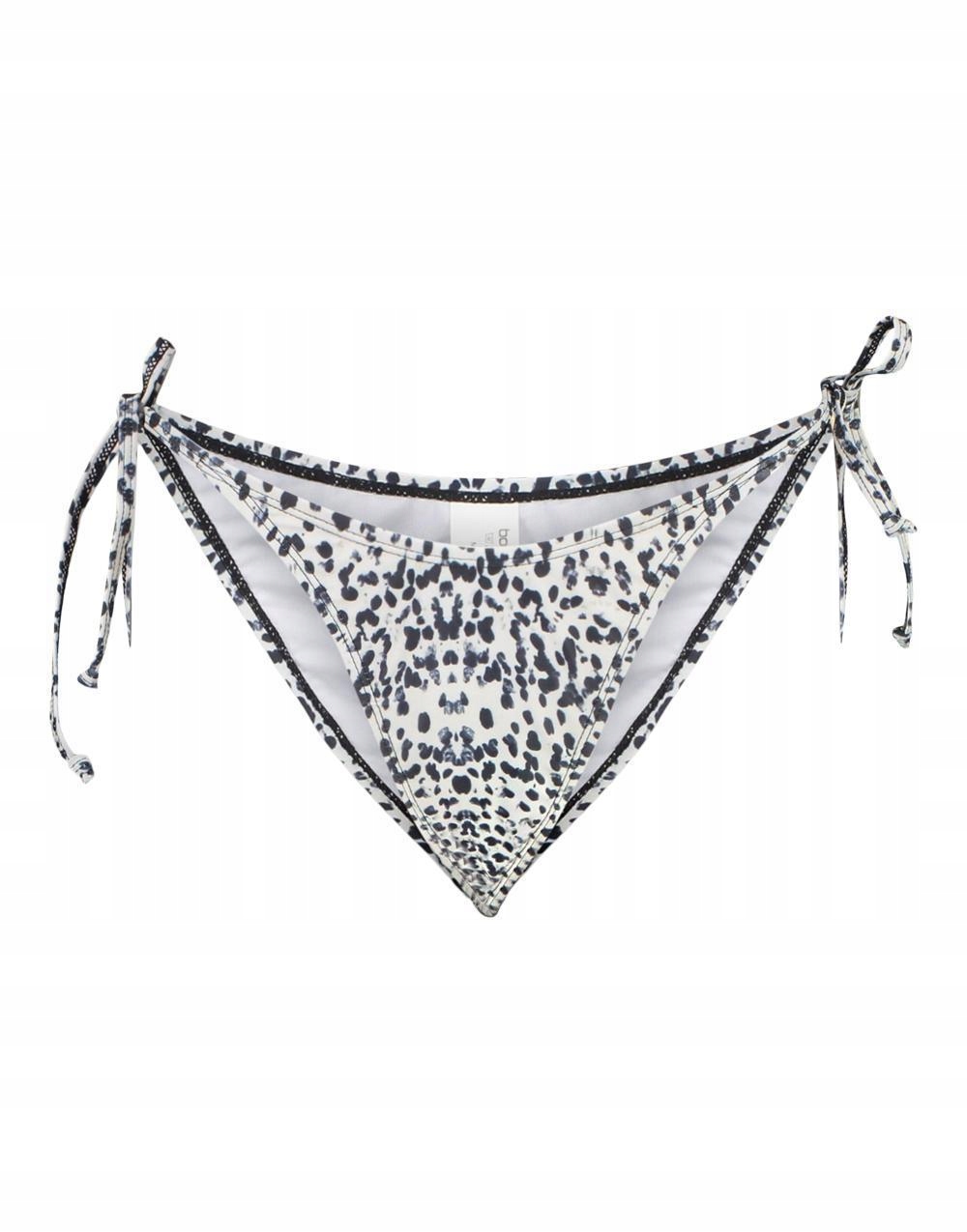 dół od bikini animal print wiązanie 