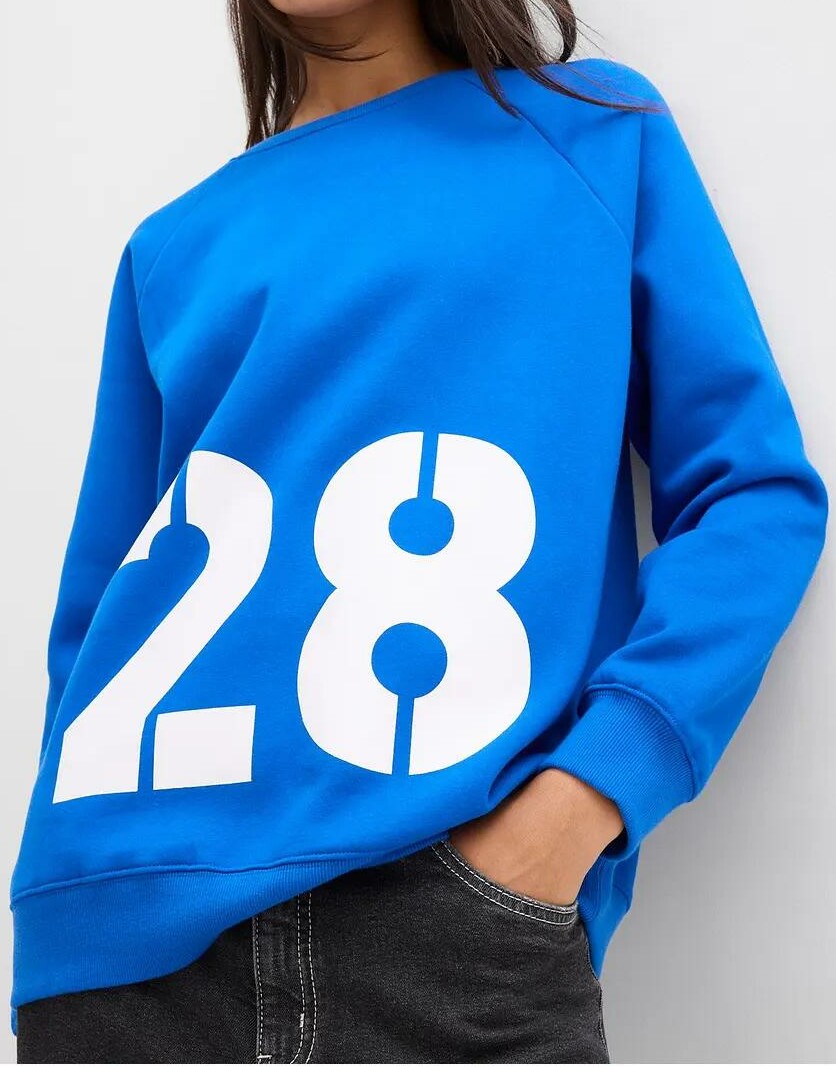 BLUZA DAMSKA REGULAR BAWEŁNIANA 