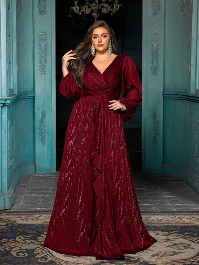 czerwona sukienka maxi