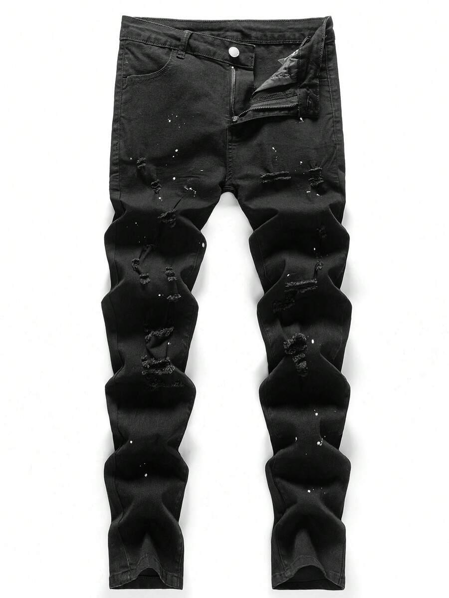 czarne spodnie jeans