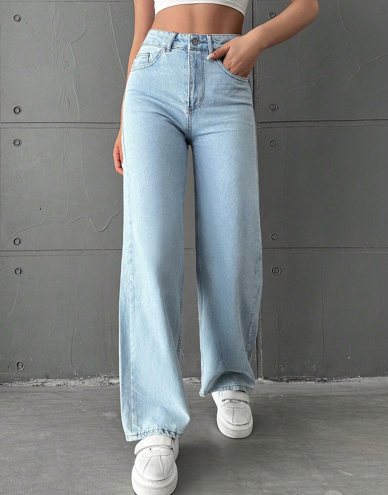 SPODNIE JEANS WYSOKI STAN 