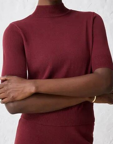 SWETER Z GOLFEM WOLL-MIX
