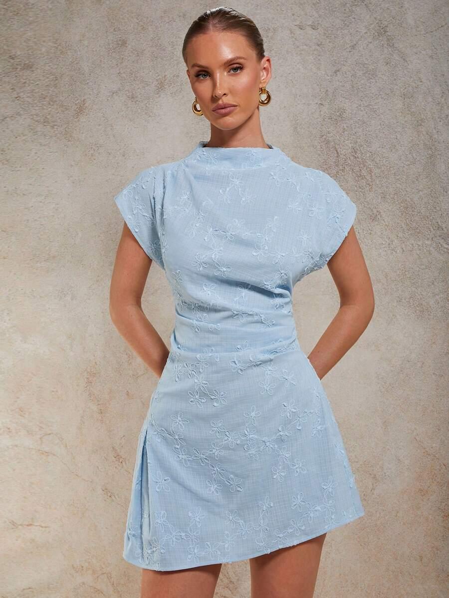 NIEBIESKA MINI SUKIENKA