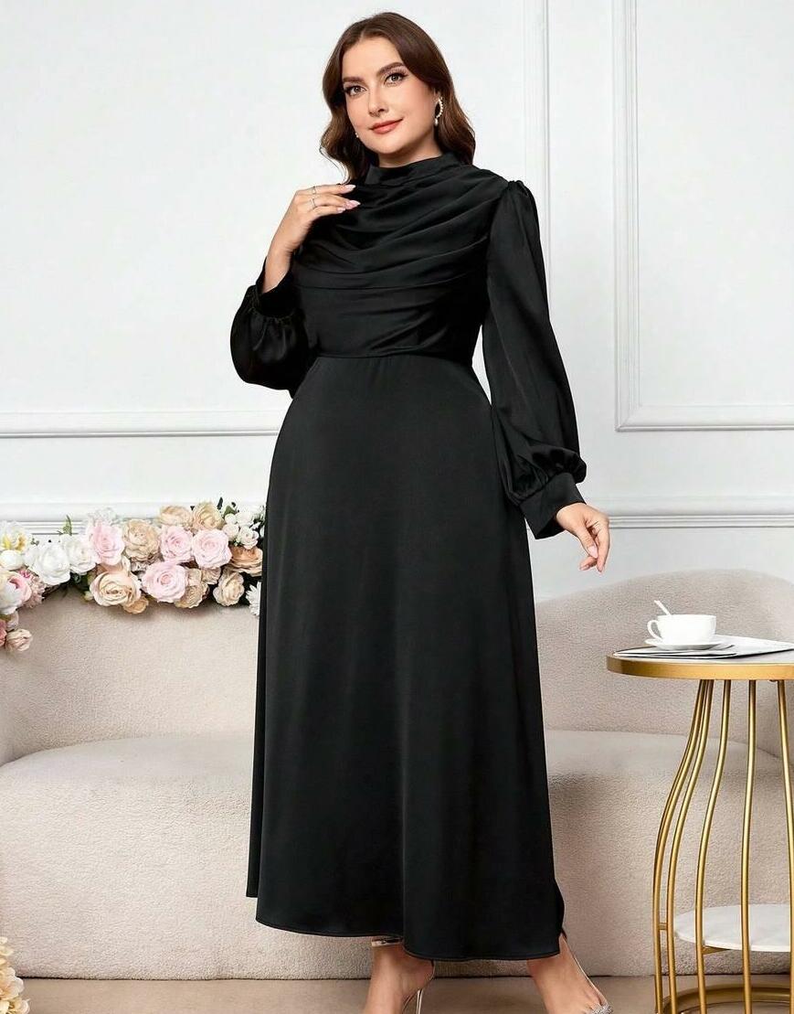 czarna maxi sukienka