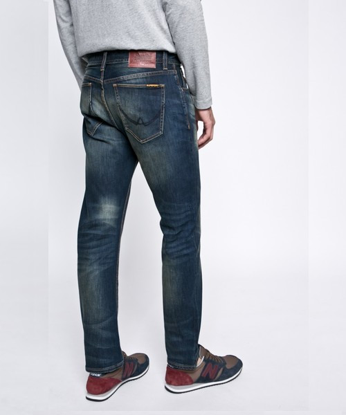 granatowe SPODNIE JEANS
