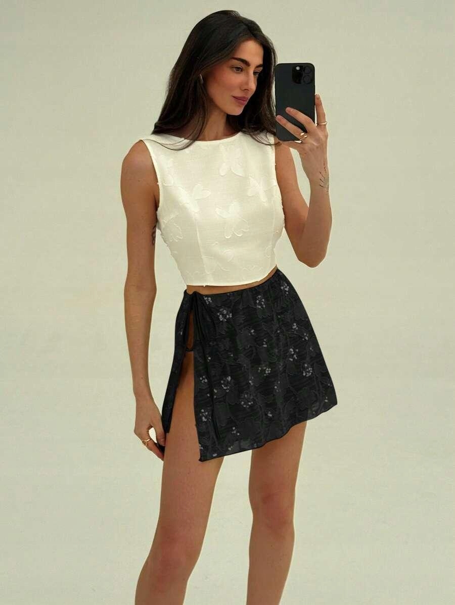 CZARNA MINI SPÓDNICA 