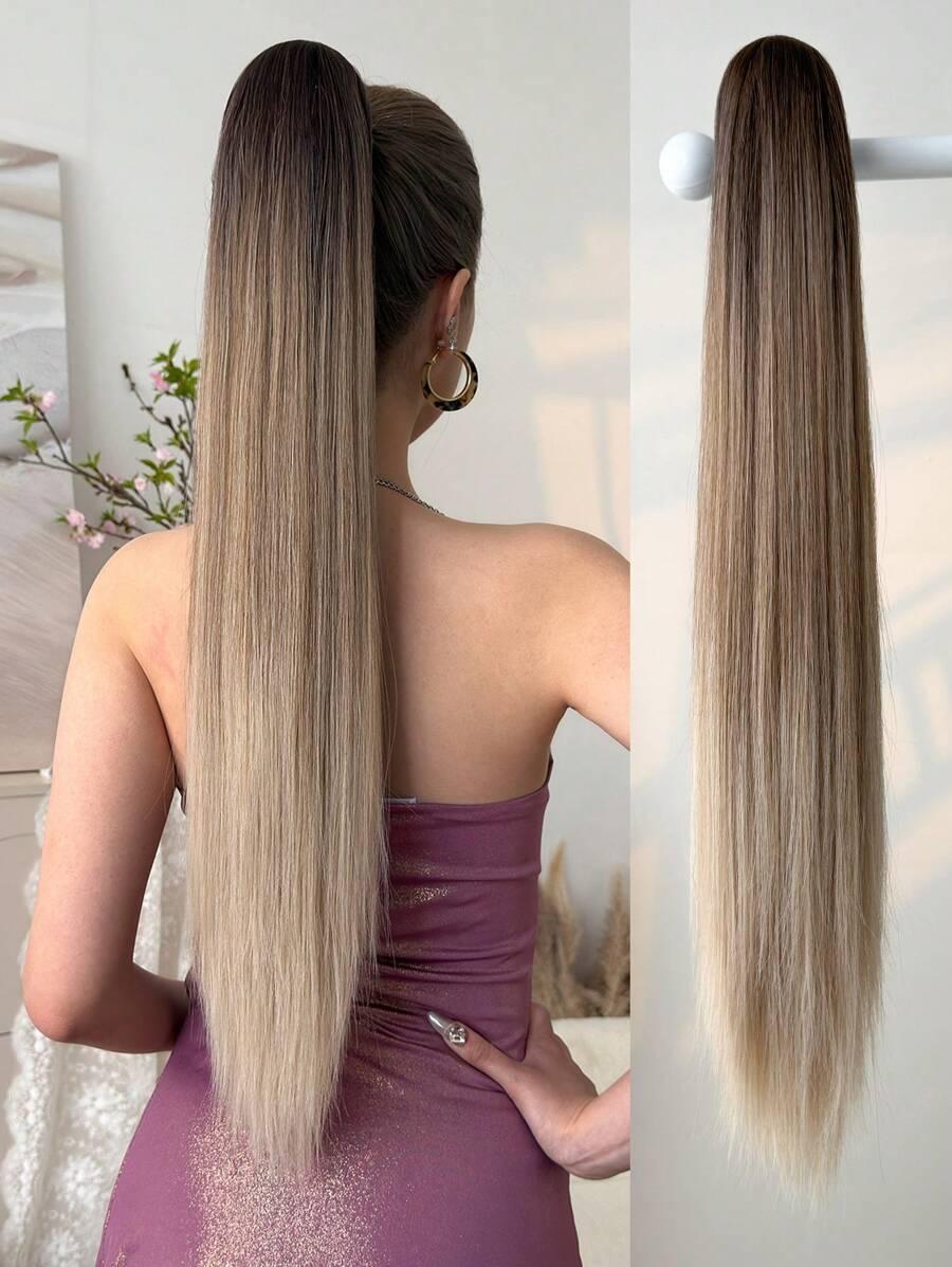 kucyk syntetyczny ombre średni blond