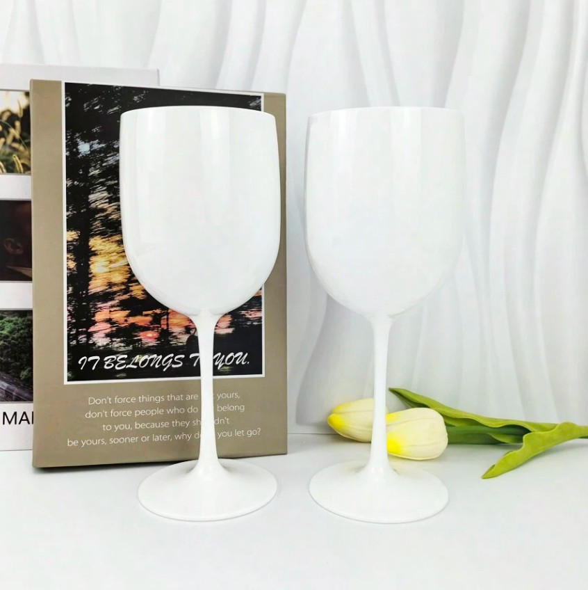 biały kieliszek 2-pack