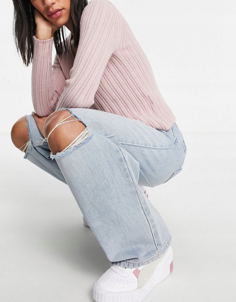 NIEBIESKIE SPODNIE JEANS