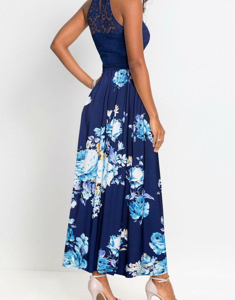 SUKIENKA MAXI W KWIATY