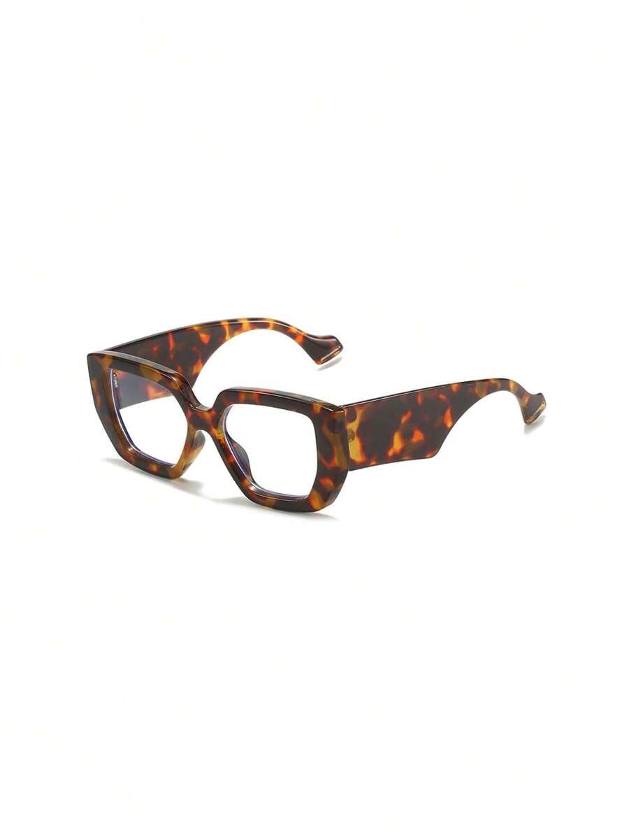 okulary zerówki animal print 