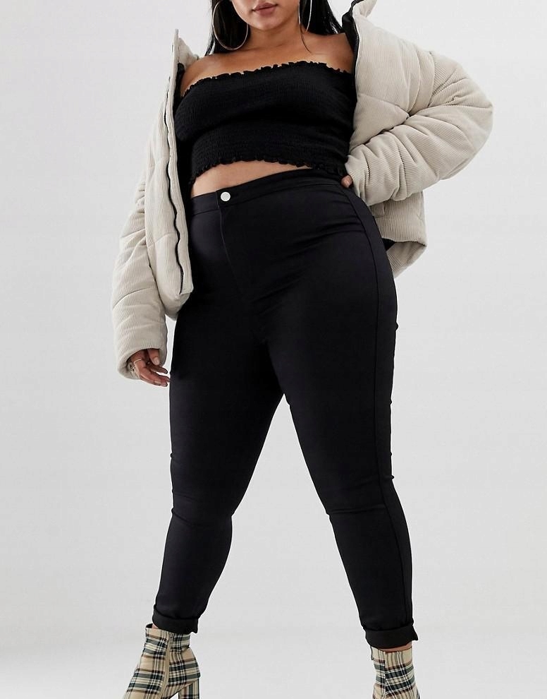CZARNE SPODNIE JEANS