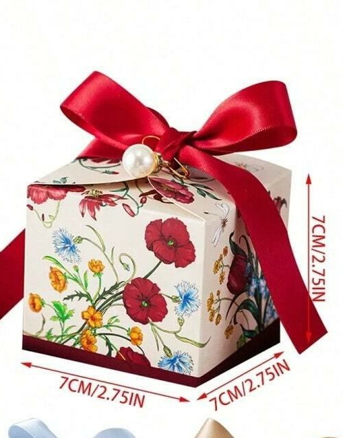 pudełko wzór kwiaty 50-pack