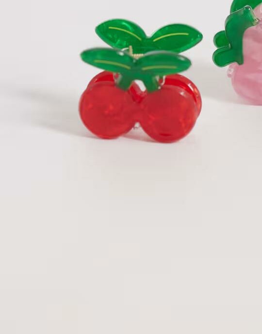 mini spinka do włosów owoc wiśni
