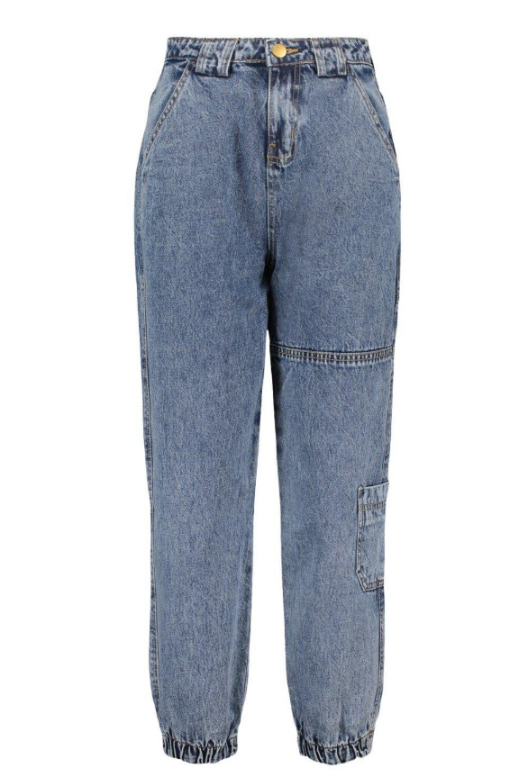CZARNE SPODNIE JEANS