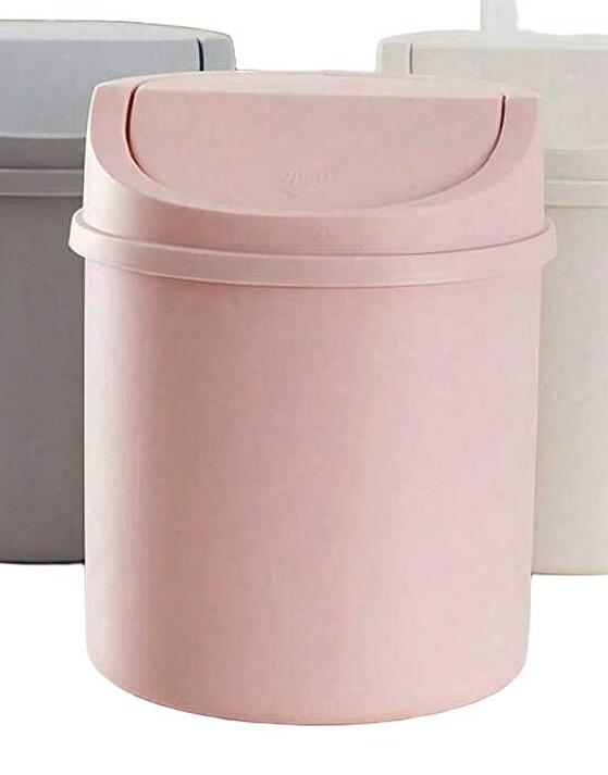RÓŻOWY MINI KOSZ NA ŚMIECI