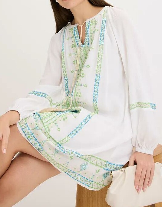 SUKIENKA BOHO MINI Z HAFTEM