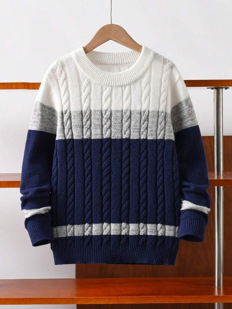 sweter w paski tekstura 