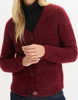 SWETER ROZPINANY Z GUZIKAMI 