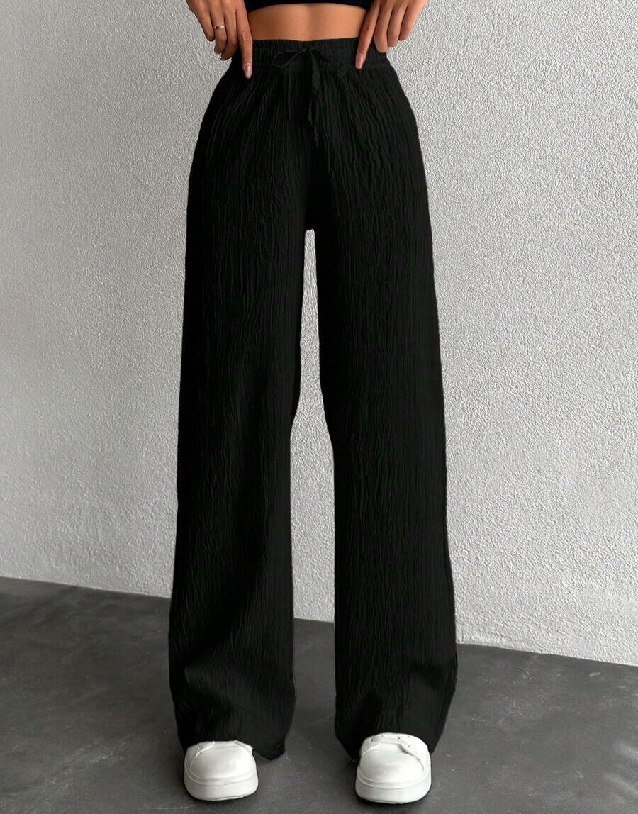 CZARNE SPODNIE CASUAL