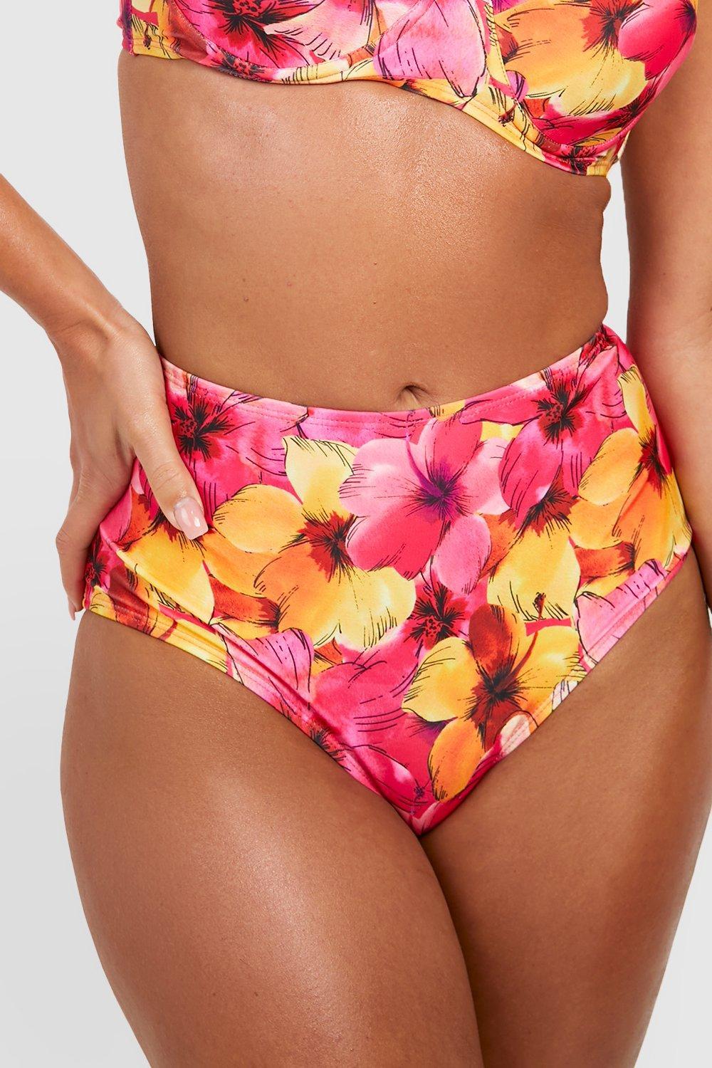DÓŁ OD BIKINI KWIATY WYSOKI STAN