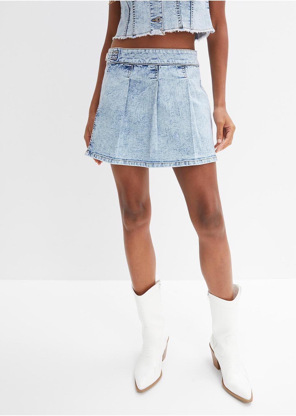 SPÓDNICA JEANSOWA MINI 