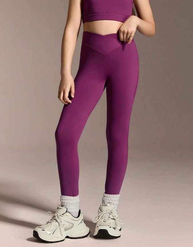 różowe legginsy SPORTOWE