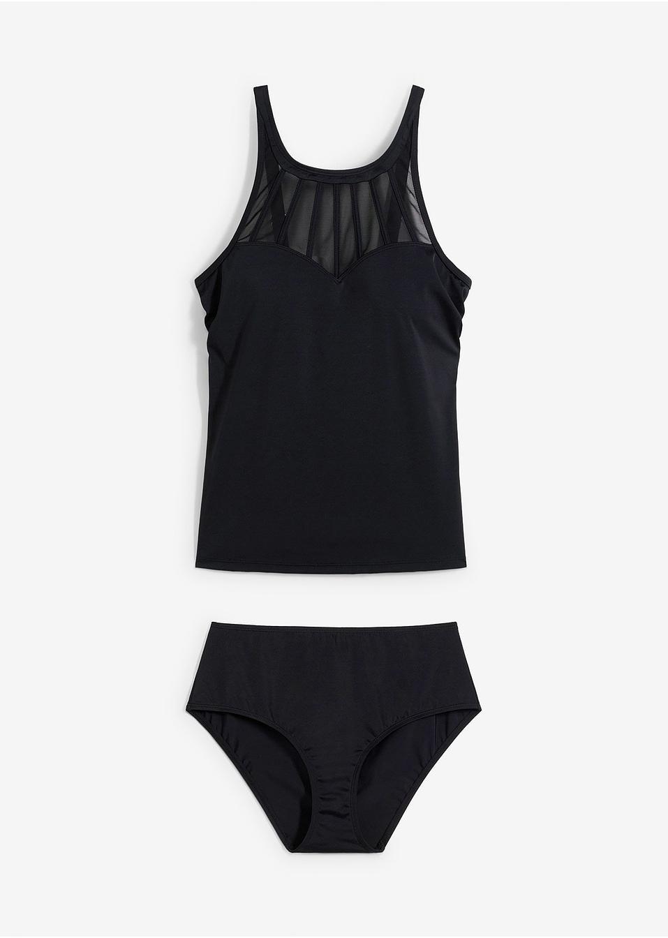 TANKINI 2-CZĘŚCIOWE Z SIATECZKĄ 