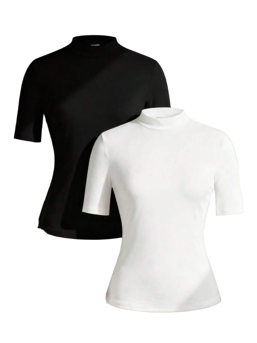 bluzka stójka 2-pack