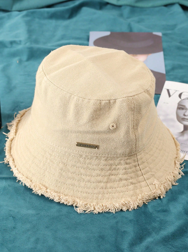 BEŻOWY KAPELUSZ BUCKET