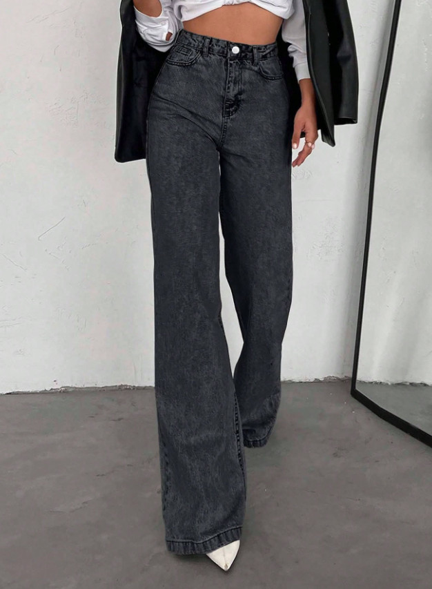 SPODNIE JEANS WYSOKI STAN
