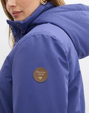 KURTKA DAMSKA PUCHOWA PLUS SIZE Z ODPINANYM KAPTUREM