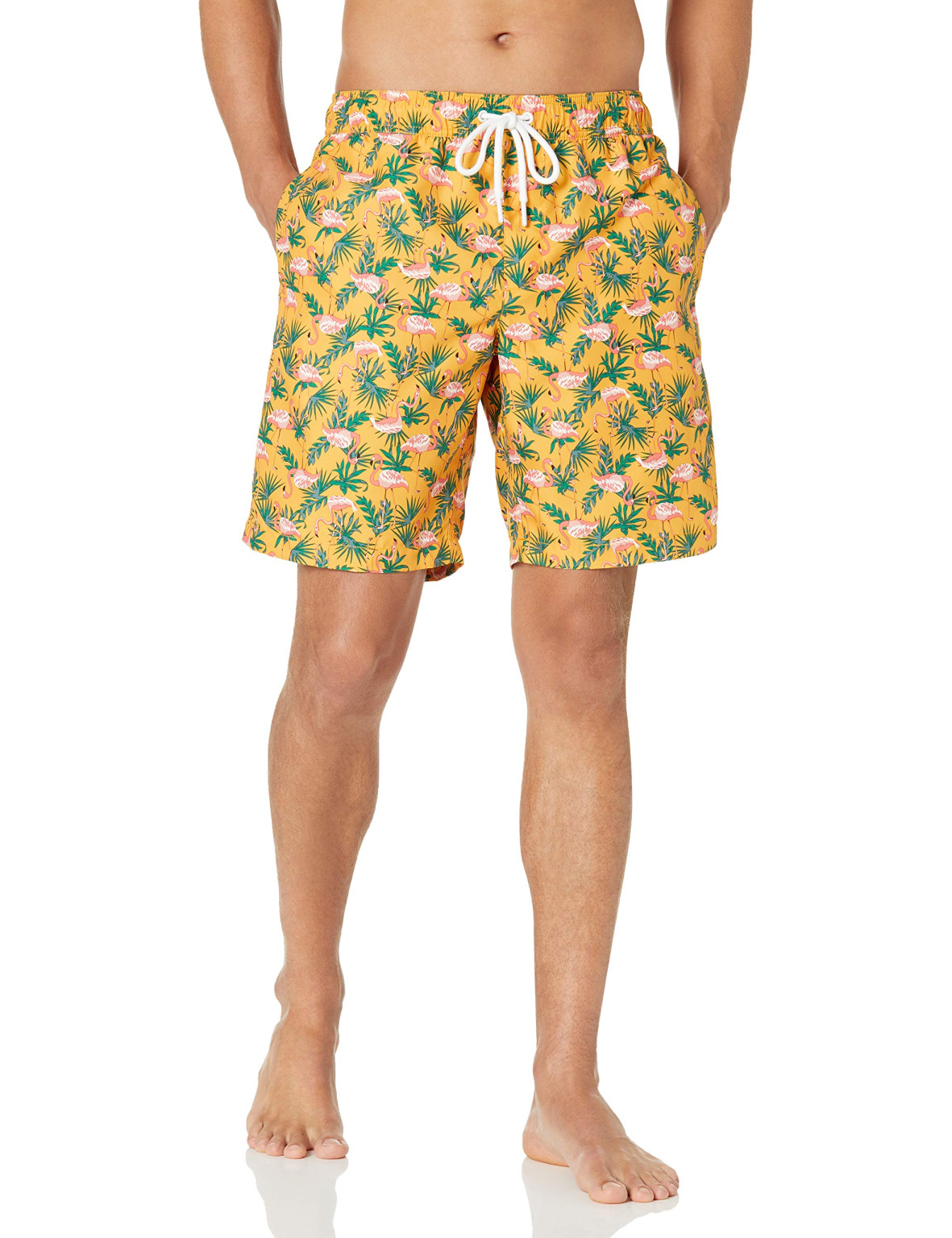KĄPIELÓWKI TROPICAL PRINT FLAMING WIĄZANIE