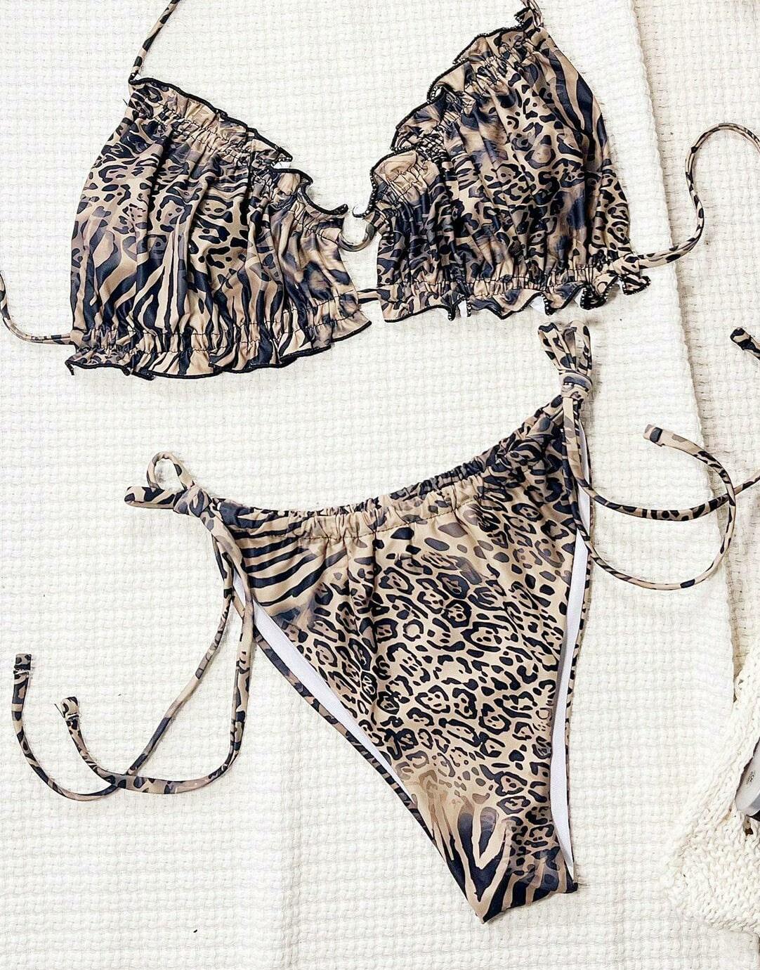 DÓŁ OD BIKINI ANIMAL PRINT